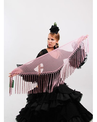 Mantón Flamenco de Plumeti cardenal
