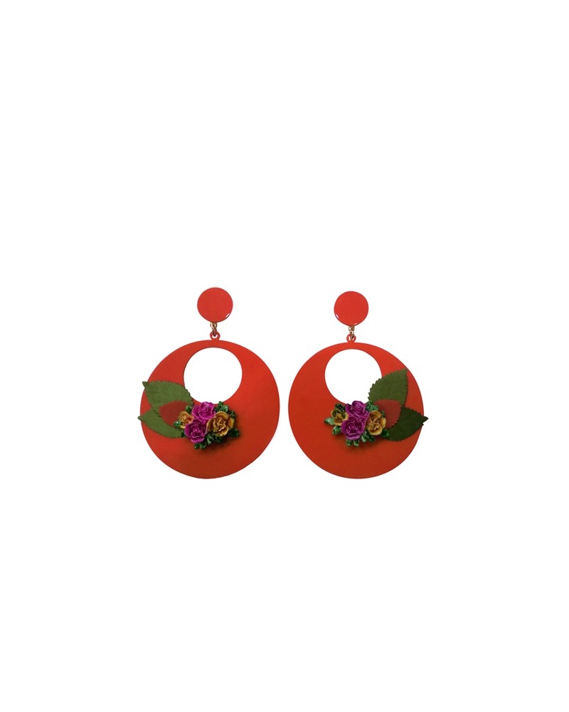 Pendientes de Flamenca Flores