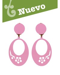 Pendientes Flamenca para Niña <b>Color - Rosa, Talla - P</b>