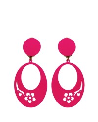 Pendientes Flamenca para Niña <b>Color - Fucsia, Talla - P</b>