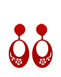 Pendientes Flamenca para Niña <b>Color - Rojo, Talla - P</b>