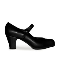 Zapatos Flamenco, Mercedes Piel Gallardo <b>Color - Negro, Talla - 33</b>