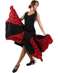 Vestidos de Flamenca Bailaora <b>Color - Ne/Ro/Ne, Talla - XL</b>