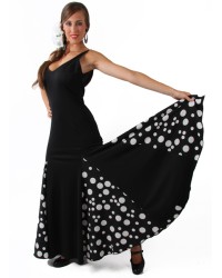 Vestidos de Flamenca Bailaora <b>Color - Ne/Ne/Bl, Talla - XS</b>