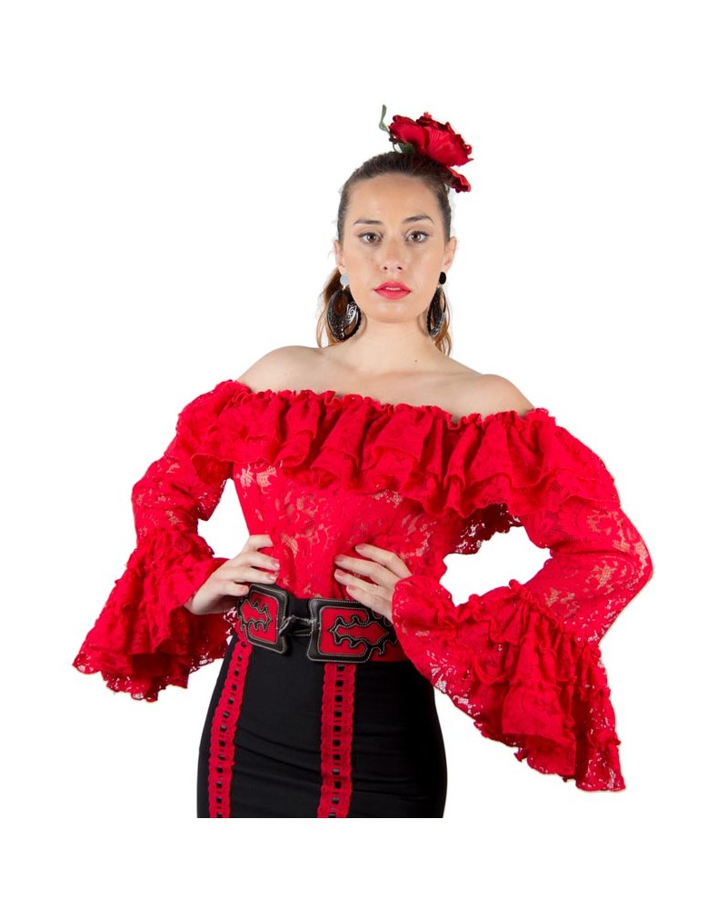 Camisa Flamenca De Encaje