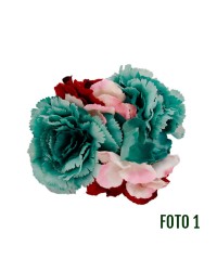 Flores Flamencas Clavel <b>Color - Foto 1, Talla - P</b>