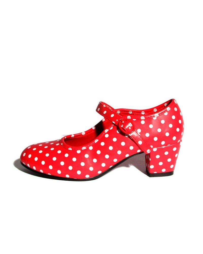 Zapatos de Flamenco Lunares Niña