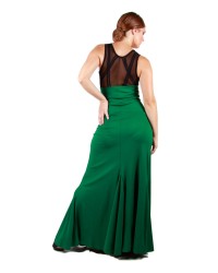 Falda Flamenca Sacromonte Cintura Alta <b>Color - Verde, Talla - XS</b>