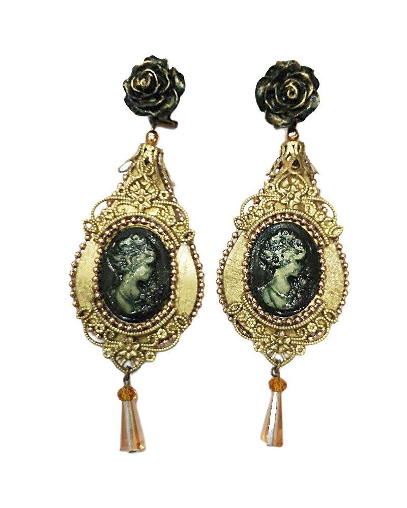 Pendientes de flamenca Camafeo