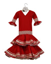 Vestido De Flamenca Niña <b>Color - Foto, Talla - 2</b>