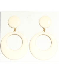 Pendientes de Flamenca Lacados <b>Color - Blanco, Talla - 1</b>