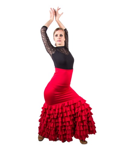 molécula retorta Soplar Faldas flamencas mujer baratas - baile flamenco desde 24.90 € - El Rocío