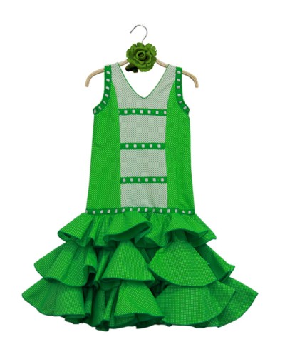 Conjunto De Flamenca Niñas, talla 7