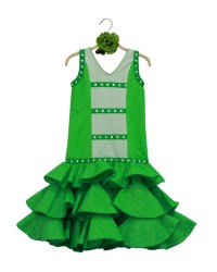 Conjunto De Flamenca Niñas, talla 7 <b>Color - Foto, Talla - 7</b>