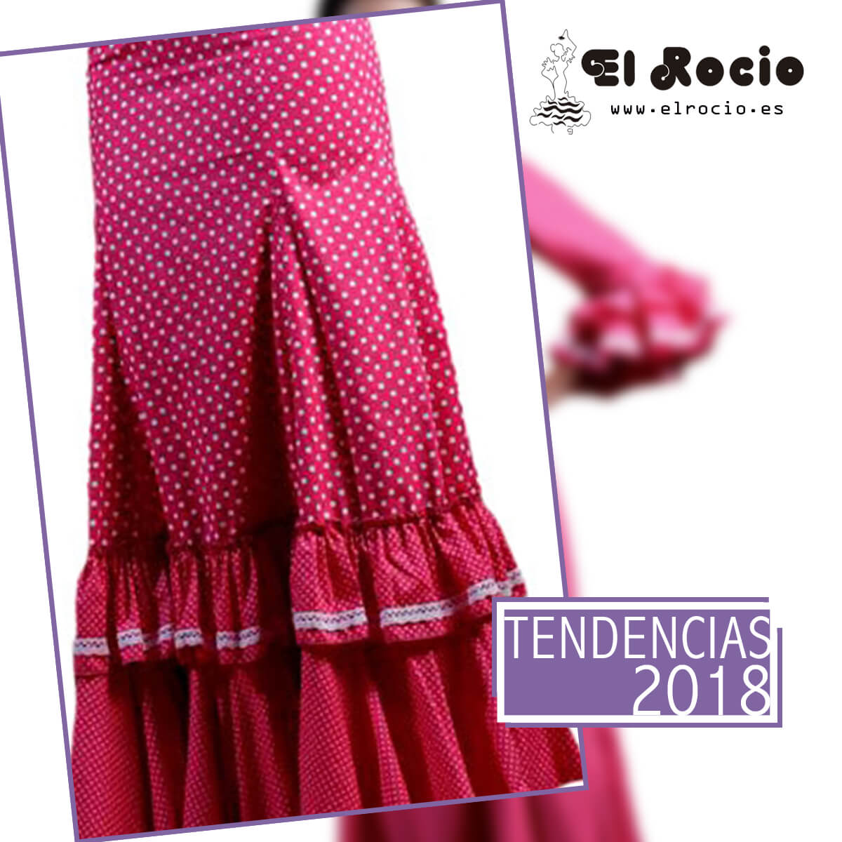 Traje flamenco colorido