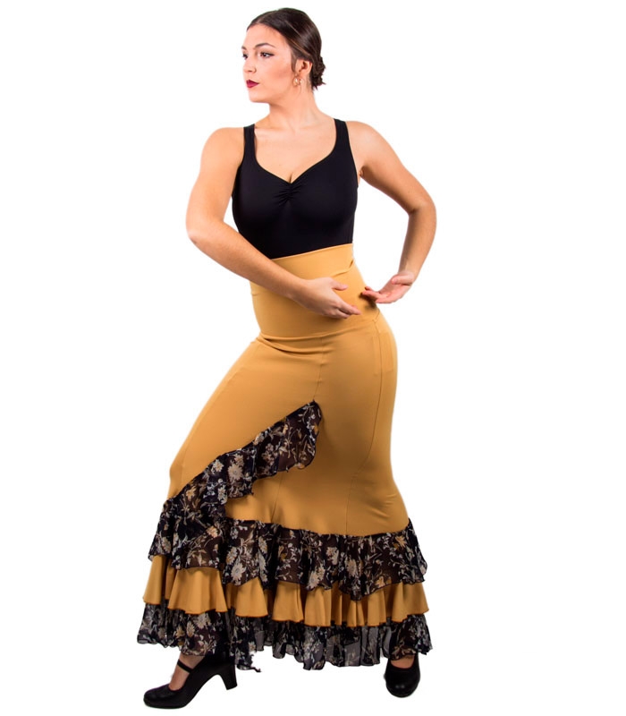 Made IN Spain Falda de Mujer para Practicar Danza Flamenco o sevillanas