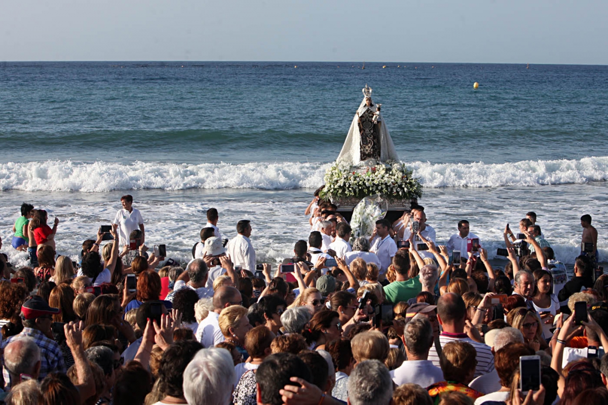 Virgen del carmen en Marbella