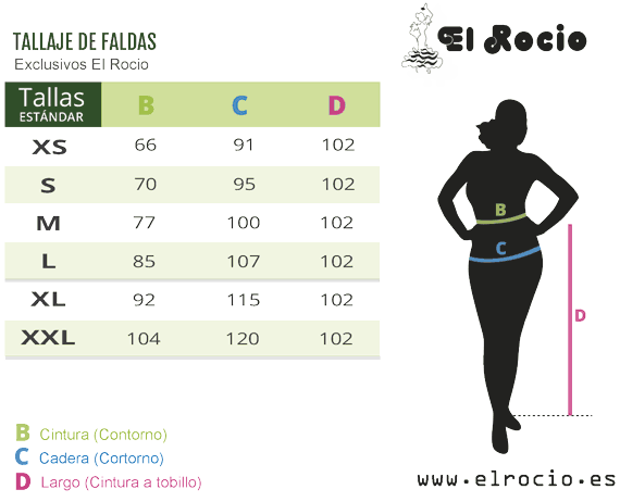 faldas de cola tallas mujer